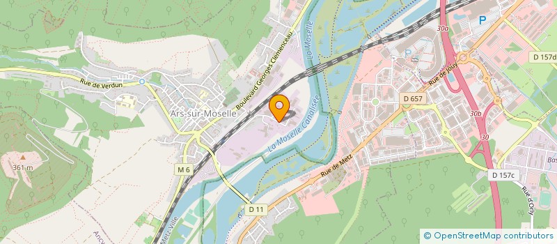 localisation de l'entreprise SOCIETE D ELCTRICITE CHAUFFAGE SANITAIRE SECS à ARS-SUR-MOSELLE
