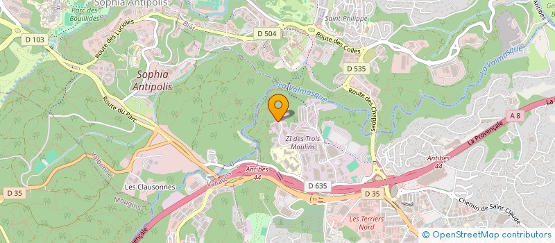 localisation de l'entreprise SOCIETE D'ELECTRICITE ET D'ELECTRONIQUE à ANTIBES