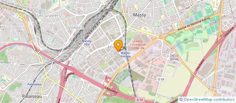 localisation de l'entreprise SOCIETE D ELECTRICITE ET D INFORMATIQUE INDUSTRIELLE SE2I à MASSY