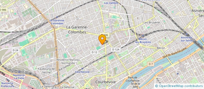 localisation de l'entreprise SOCIETE D ELECTRICITE ET DE CABLAGE à COURBEVOIE