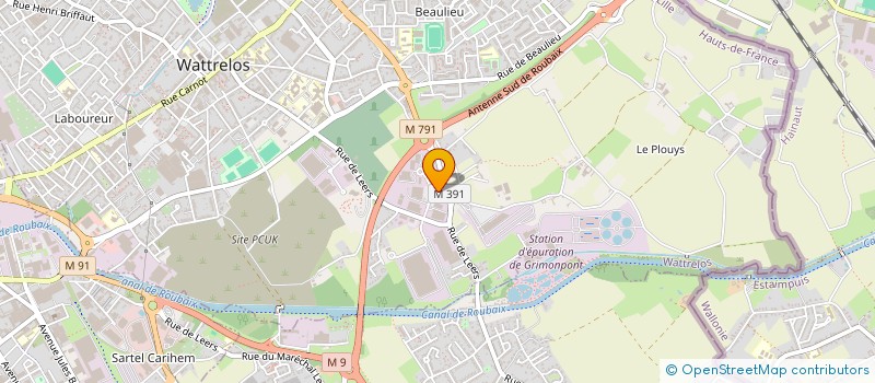 localisation de l'entreprise SOCIETE D ELECTRICITE GENERALE ET D AUTOMATISME MACUK à WATTRELOS