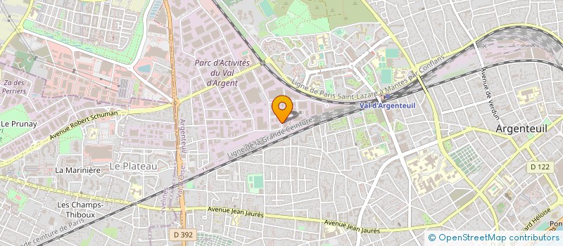 localisation de l'entreprise SOCIETE D'ELECTRICITE GENERALE RENEVILLE  ARGENTEUIL