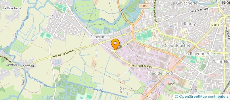 localisation de l'entreprise SOCIETE D'ELECTROLYSE DU CENTRE OUEST - S.E.C.O. - à NIORT