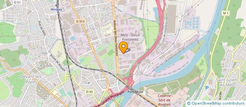 localisation de l'entreprise SOCIETE D'EMBALLAGES ET DE CARTONNAGES à METZ
