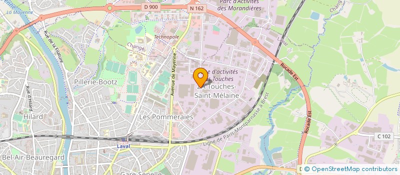 localisation de l'entreprise SOCIETE D'ENDUCTION ET DE FLOCKAGE à LAVAL