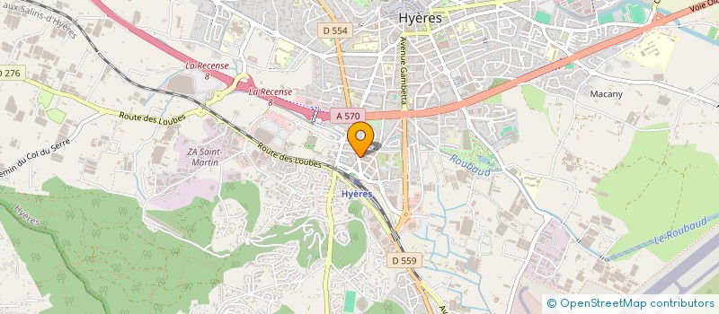 localisation de l'entreprise SOCIETE D ENERGIE NOUVELLE  HYERES