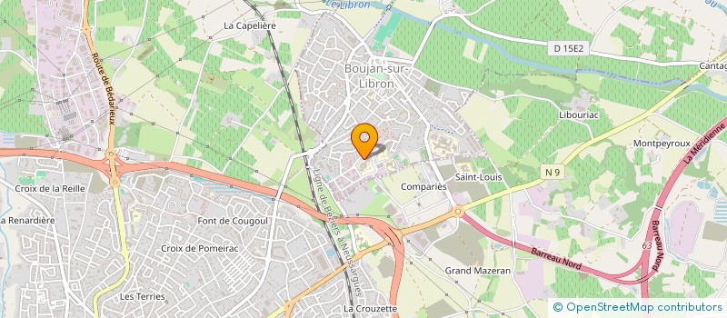 localisation de l'entreprise SOCIETE D'ENNOBLISSEMENT DES TEXTILES à BOUJAN-SUR-LIBRON