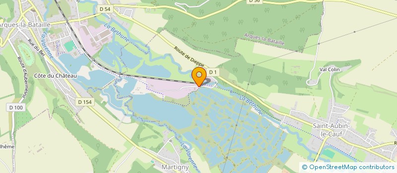 localisation de l'entreprise SOCIETE D'ENROBAGE DU VAL DE SEINE à SAINT-AUBIN-LE-CAUF