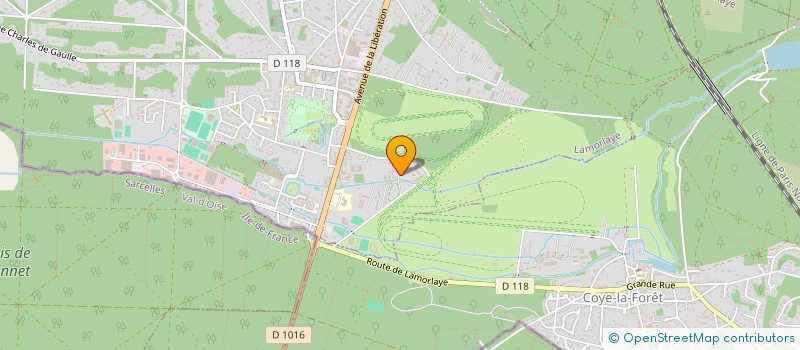 localisation de l'entreprise SOCIETE D'ENTRAINEMENT AMY MURPHY  LAMORLAYE