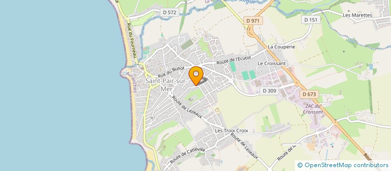 localisation de l'entreprise SOCIETE D'ENTRAINEMENT DANIELA MELE  SAINT-PAIR-SUR-MER