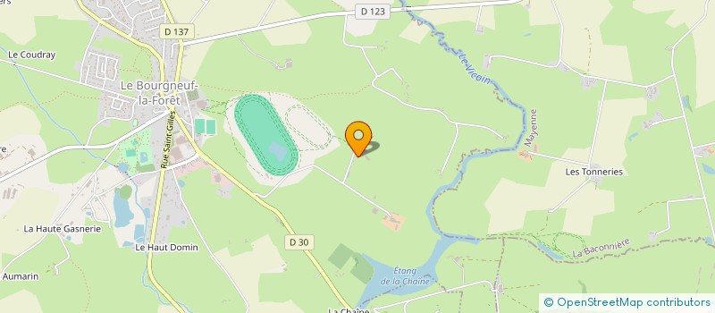 localisation de l'entreprise SOCIETE D'ENTRAINEMENT GREGORY THOREL  LE BOURGNEUF-LA-FORET