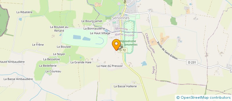 localisation de l'entreprise SOCIETE D'ENTRAINEMENT JERRY PLANQUE à OMBREE D'ANJOU