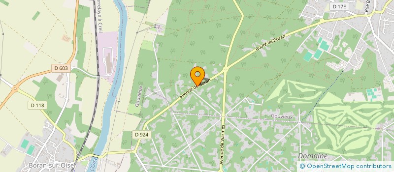 localisation de l'entreprise SOCIETE D'ENTRAINEMENT MARIO BARATTI  GOUVIEUX