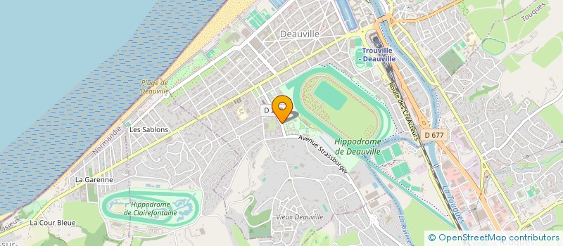 localisation de l'entreprise SOCIETE D'ENTRAINEMENT STEPHANIE NIGGE  DEAUVILLE