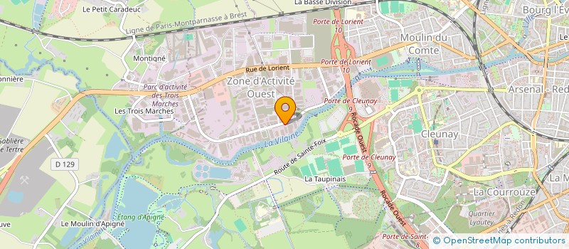 localisation de l'entreprise SOCIETE D'ENTREPOSAGE DE L'OUEST à RENNES