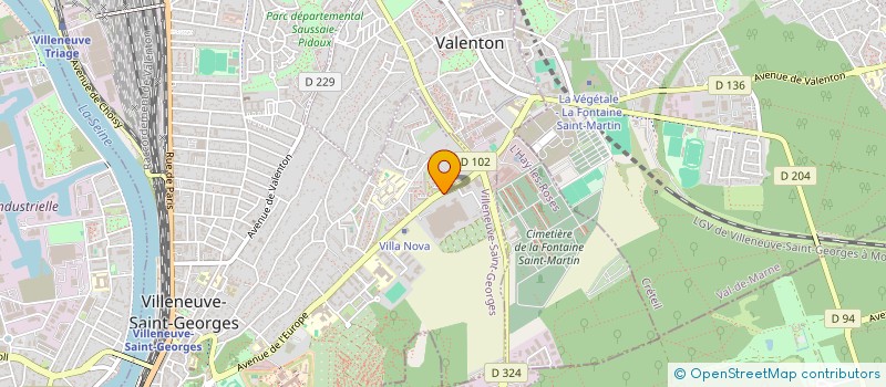 localisation de l'entreprise SOCIETE D'ENTREPOTS ET DE DISTRIBUTION DE MARCHANDISES ALIMENTAIRES à VILLENEUVE-SAINT-GEORGES