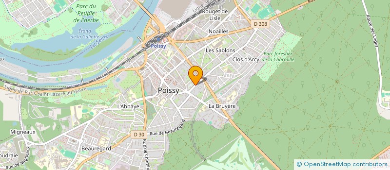 localisation de l'entreprise SOCIETE D'ENTREPRISE PATHIER à POISSY