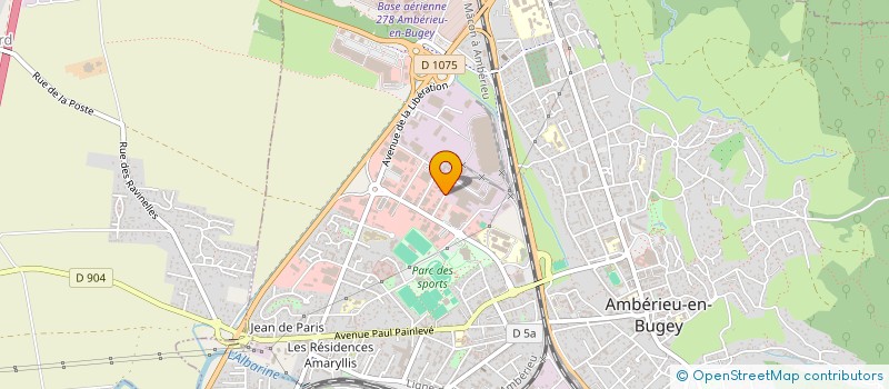 localisation de l'entreprise SOCIETE D'ENTRETIEN DE CARENES IMMERGEES DU BUGEY à AMBERIEU-EN-BUGEY