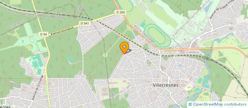 localisation de l'entreprise SOCIETE D'ENTRETIEN DE TENNIS à VILLECRESNES