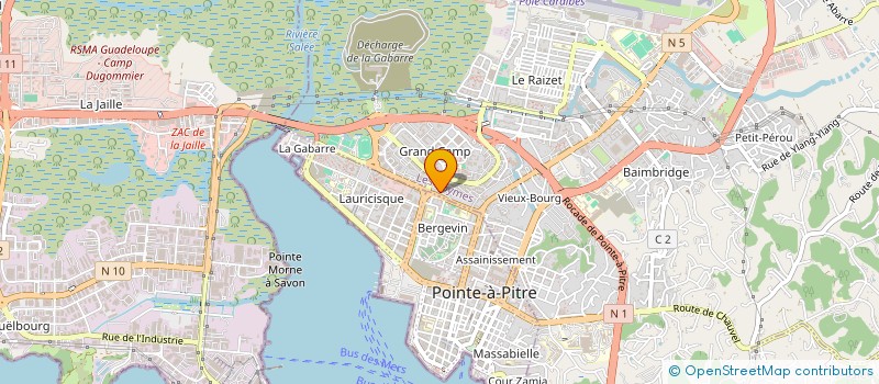 localisation de l'entreprise SOCIETE D'ENTRETIEN DE TRANSPORTS ET TRAVAUX PUBLICS à LES ABYMES