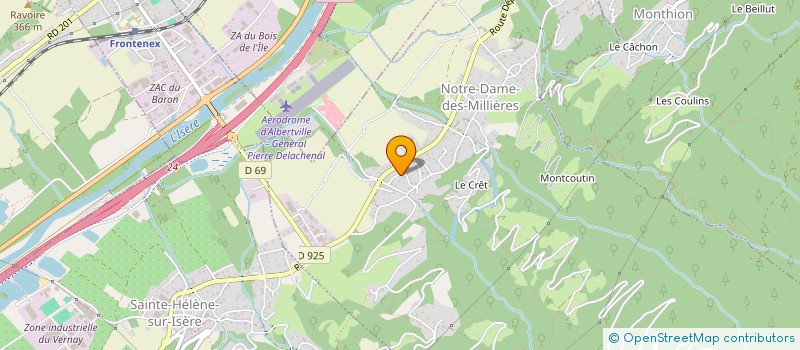 localisation de l'entreprise SOCIETE D'ENTRETIEN DU BATIMENT  NOTRE-DAME-DES-MILLIERES