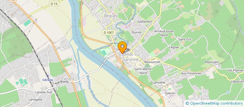 localisation de l'entreprise SOCIETE D'EPERNON à CADILLAC-SUR-GARONNE