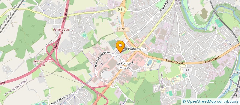 localisation de l'entreprise SOCIETE D'EQUIPEMENT CHAUFFAGE ET FROID  POITIERS