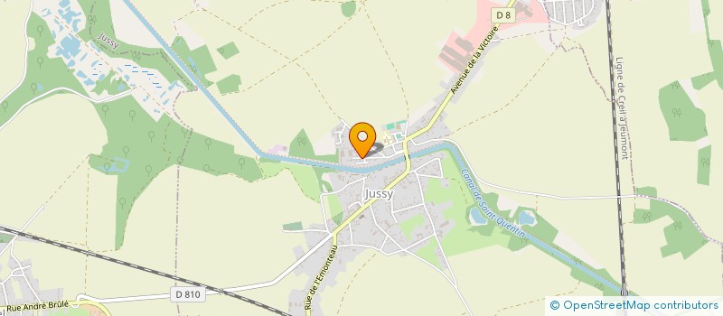 localisation de l'entreprise SOCIETE D'EQUIPEMENT DE TRAVAUX PUBLICS à JUSSY