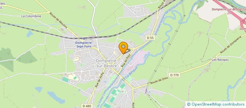 localisation de l'entreprise SOCIETE D'EQUIPEMENT ET DE PRESTATIONS à DOMPIERRE-SUR-BESBRE