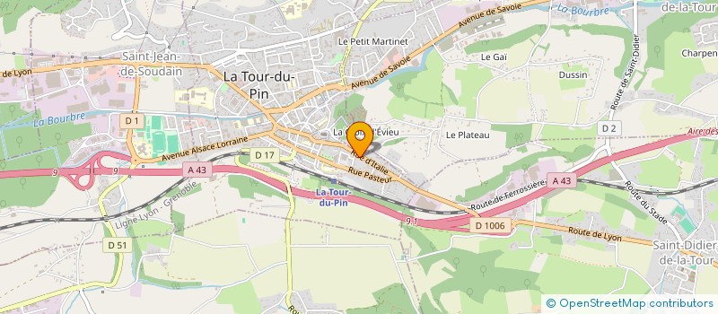 localisation de l'entreprise SOCIETE D'EQUIPEMENT INDUSTRIEL DU VIDE  LA TOUR-DU-PIN