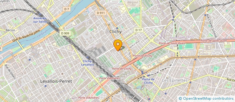 localisation de l'entreprise SOCIETE D'EQUIPEMENT POUR LE BATIMENT à CLICHY