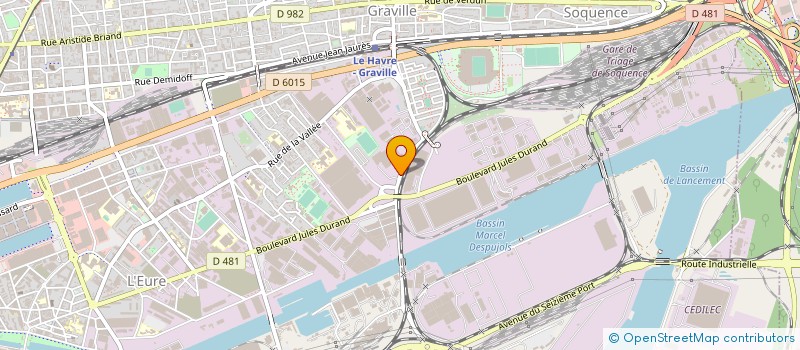 localisation de l'entreprise SOCIETE D'EQUIPEMENTS ET DE PRESTATIONSINDUSTRIELLES DE QUALITE à LE HAVRE