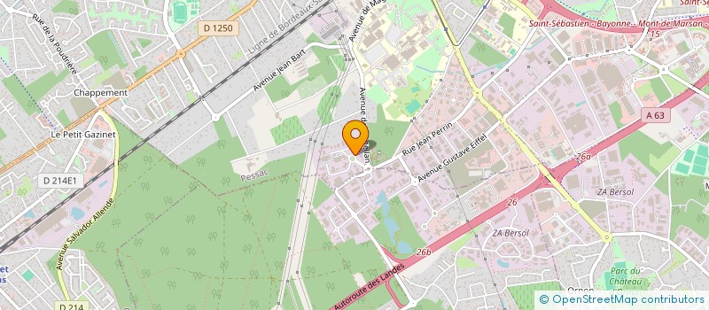 localisation de l'entreprise SOCIETE D'EQUIPEMENTS ROUTIERS ET INDUSTRIELS à PESSAC