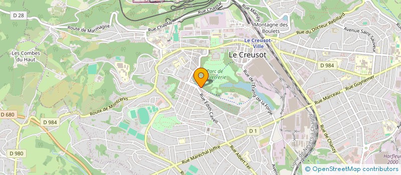 localisation de l'entreprise SOCIETE D ESCRIME L ESPERANCE à LE CREUSOT