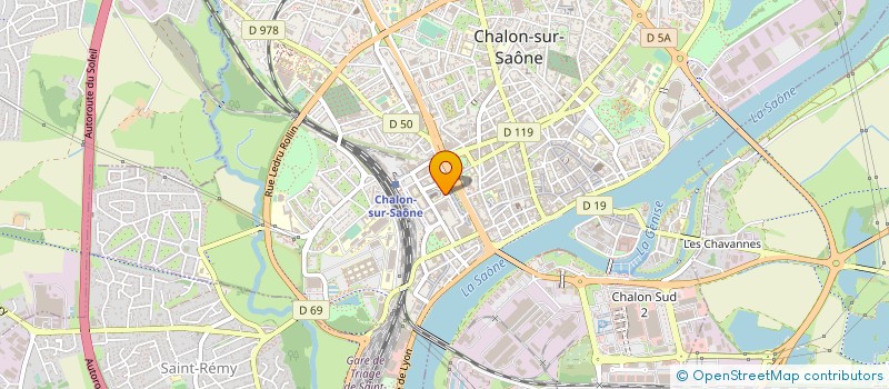 localisation de l'entreprise SOCIETE D ESCRIME LA RIPOSTE à CHALON-SUR-SAONE