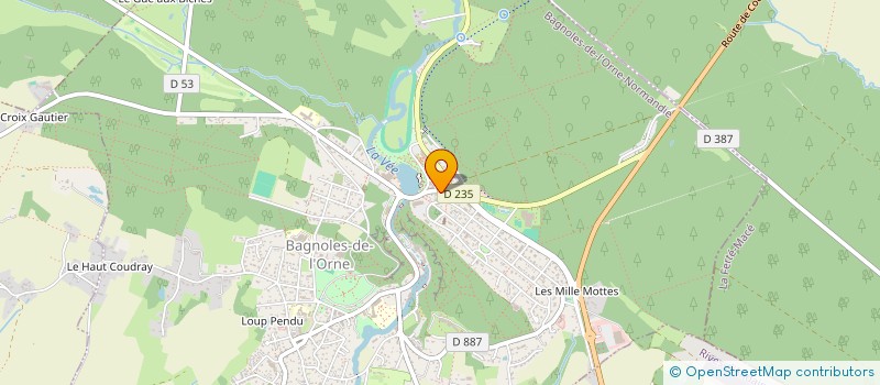 localisation de l'entreprise SOCIETE D'ESTHETIQUE ET DE PARFUMERIE à BAGNOLES-DE-L'ORNE-NORMANDIE