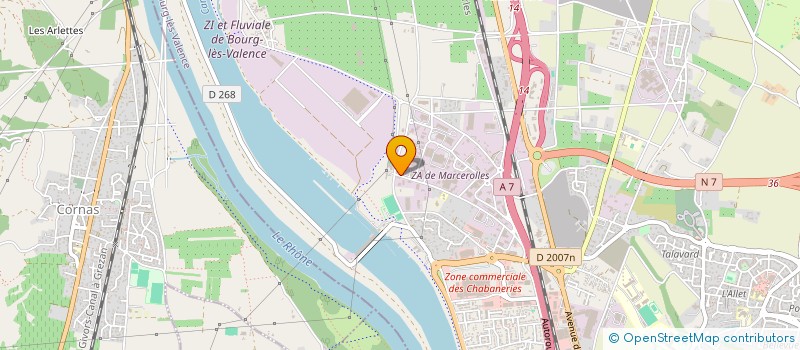 localisation de l'entreprise SOCIETE D'ETUDE DE CANALISATIONS ET D'AMENAGEMENTS SECA à BOURG-LES-VALENCE