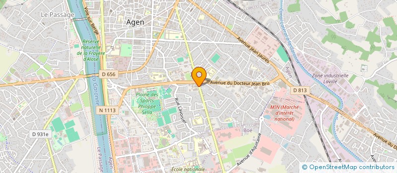 localisation de l'entreprise SOCIETE D'ETUDE DES STRUCTURES DU BATIMENT à AGEN