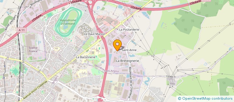 localisation de l'entreprise SOCIETE D'ETUDE ET D'APPLICATION DES TECHNIQUES ELECTRIQUES à VERRIERES-EN-ANJOU