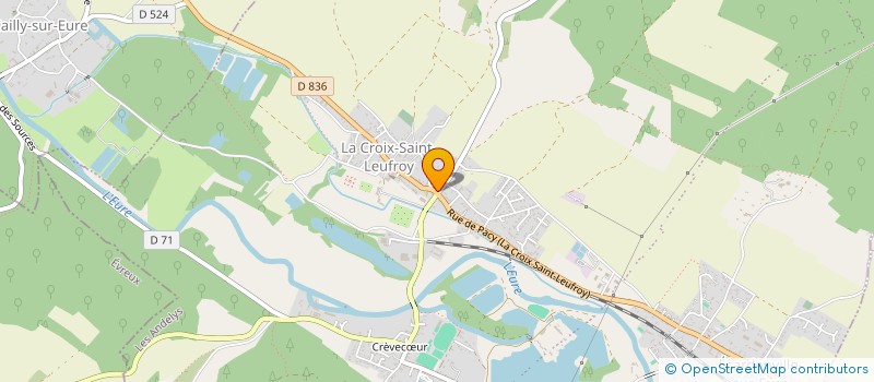 localisation de l'entreprise SOCIETE D'ETUDE ET DE CONSEILS EN INDUSTRIE  CLEF VALLEE D'EURE