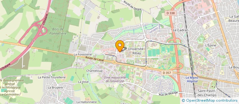 localisation de l'entreprise SOCIETE D'ETUDE ET DE RECHERCHE EN INGENIERIE PHARMACEUTIQUE  LE MANS