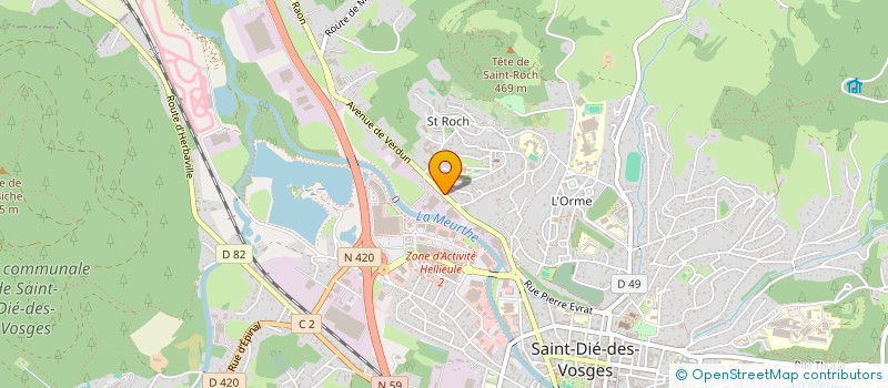 localisation de l'entreprise SOCIETE D'ETUDE ET REALISATION D'OUTILLAGE MECANIQUE à SAINT-DIE-DES-VOSGES