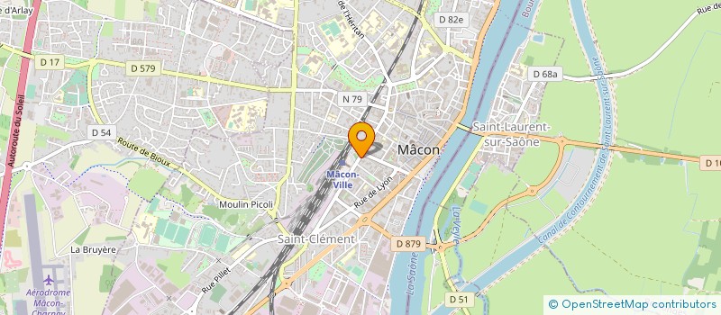 localisation de l'entreprise SOCIETE D'ETUDES D'INGENIERIE ET DE REALISATION SODEIRE à MACON