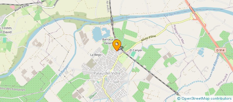 localisation de l'entreprise SOCIETE D'ETUDES DE REALISATIONS DE BATIMENTS ET TRAVAUX PUBLICS  PALAU-DEL-VIDRE