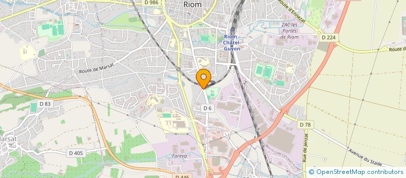 localisation de l'entreprise SOCIETE D'ETUDES DE REVISION ET D'EXPERTISE COMPTABLES RIOM  RIOM