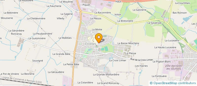 localisation de l'entreprise SOCIETE D'ETUDES EN RISQUES INDUSTRIELS ET PROCEDES  ETRELLES