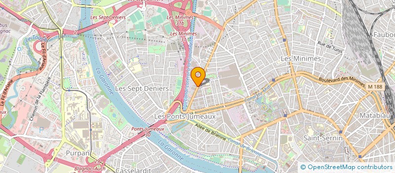 localisation de l'entreprise SOCIETE D'ETUDES ET D'APPLICATIONS DE COMPOSANTS GUIRAUD FRERES à TOULOUSE