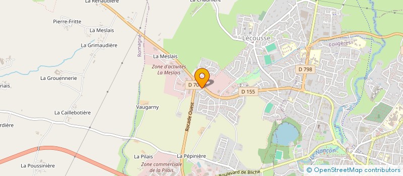 localisation de l'entreprise SOCIETE D'ETUDES ET D'INDUSTRIALISATIONS DE MECANIQUES ET D'AUTOMATISMES à LECOUSSE