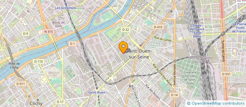localisation de l'entreprise SOCIETE D'ETUDES ET DE CALCULS EN OUVRAGES D'ART à SAINT-OUEN-SUR-SEINE
