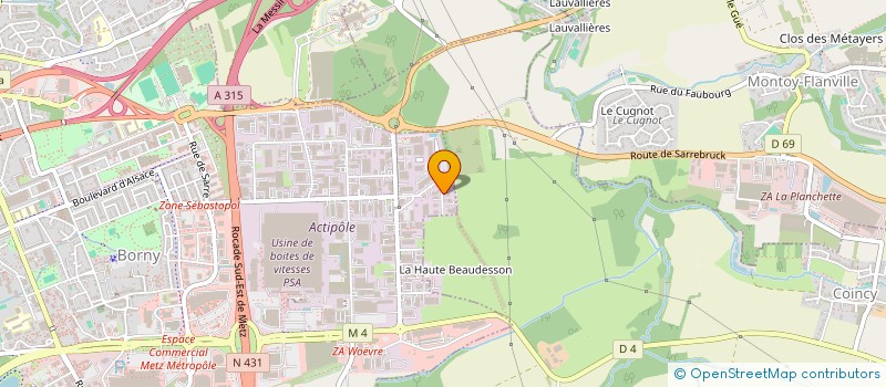 localisation de l'entreprise SOCIETE D'ETUDES ET DE DESSINS à METZ
